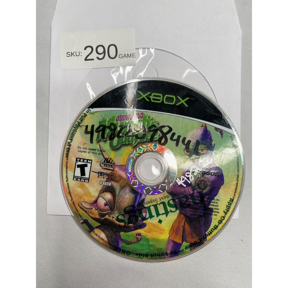 Oddworld Stranger's Wrath Microsoft Xbox Original Video Game Disc Only